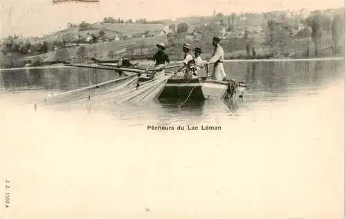 AK / Ansichtskarte  Lac_Leman_Genfersee_GE Des pêcheurs