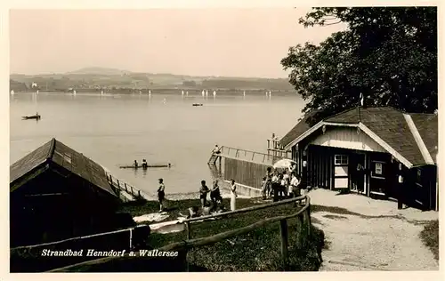 AK / Ansichtskarte  Henndorf_Wallersee_AT Strandbad