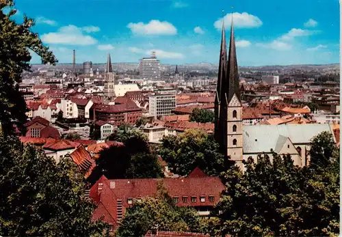 AK / Ansichtskarte  Bielefeld Stadtblick mit Alt und Neustaedter Kirche