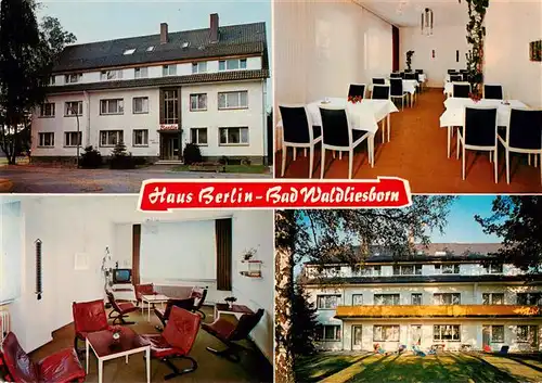 AK / Ansichtskarte  Bad_Waldliesborn Pension Haus Berlin Gastraeume