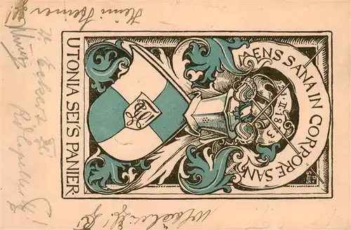 AK / Ansichtskarte  Zuerich__ZH Studentika Wappen