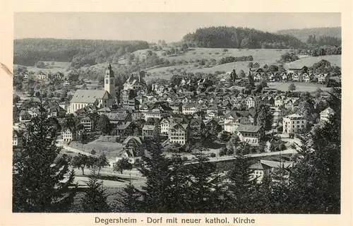 AK / Ansichtskarte  Degersheim__SG Dorf mit neuer kath Kirche