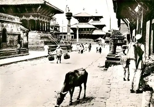 AK / Ansichtskarte  Kathmandu_Nepal Un aspect du quartier des temples