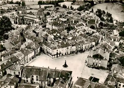 AK / Ansichtskarte  Le_Dorat_87_Haute-Vienne Place de Liberation Vue aerienne