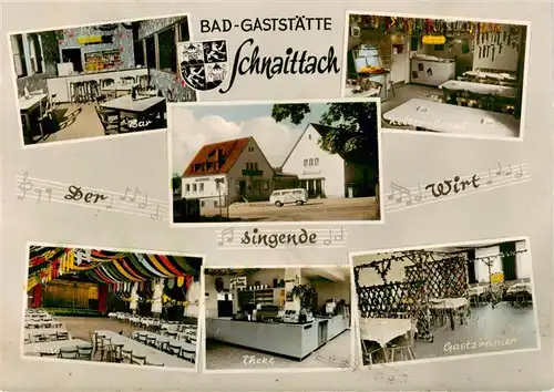 AK / Ansichtskarte  Schnaittach Bad Gaststaette Saalbau Bar Keller Lokal Saal Theke Gastzimmer