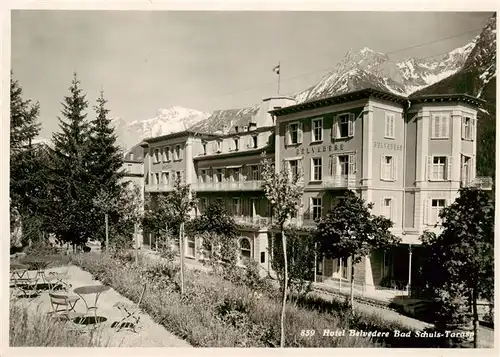 AK / Ansichtskarte  Tarasp_Schuls_Scuol_GR Hotel Belvedere