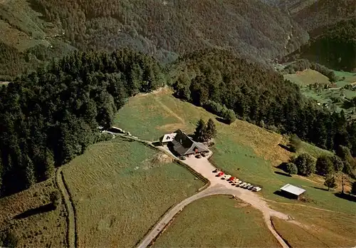 AK / Ansichtskarte  Muenstertal__Schwarzwald Almgaststaette Kaelbelescheuer mit Belchenblick