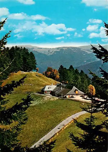 AK / Ansichtskarte  Muenstertal__Schwarzwald Almgaststaette Kaelbelescheuer mit Belchenblick