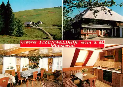 AK / Ansichtskarte 73934752 Muenstertal__Schwarzwald Unterer Itzenwaldhof Gastraeume