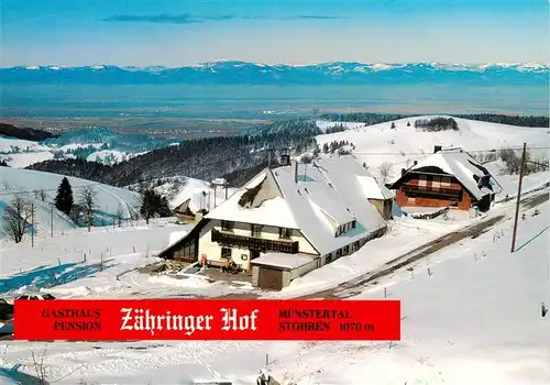 AK / Ansichtskarte 73934782 Muenstertal__Schwarzwald Gasthaus Pension Zaehringer Hof 