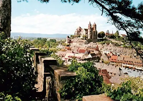 AK / Ansichtskarte  Breisach_Rhein Panorama mit St Stephansmuenster