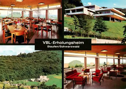 AK / Ansichtskarte  Staufen__Breisgau VBL Erholungsheim Gastraeume Panorama