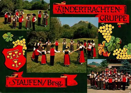 AK / Ansichtskarte 73934826 Staufen__Breisgau Kindertrachtengruppe