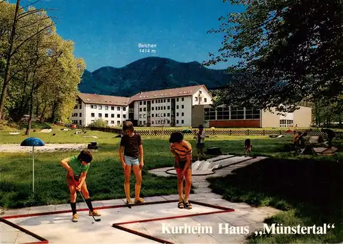 AK / Ansichtskarte  Staufen__Breisgau Kurheim Haus Muenstertal Minigolf