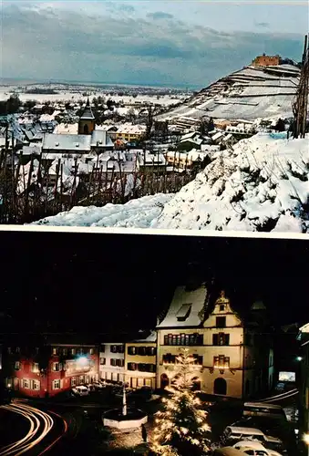 AK / Ansichtskarte  Staufen__Breisgau Burgbergblick Rathaus Marktplatz