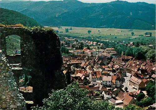 AK / Ansichtskarte 73934918 Staufen__Breisgau Burg mit Stadtblick