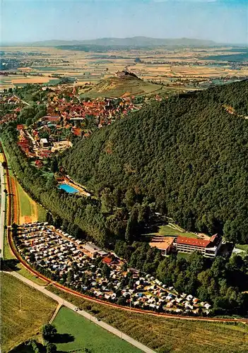 AK / Ansichtskarte 73934920 Staufen__Breisgau Fliegeraufnahme mit Kurheim Haus Muenstertal