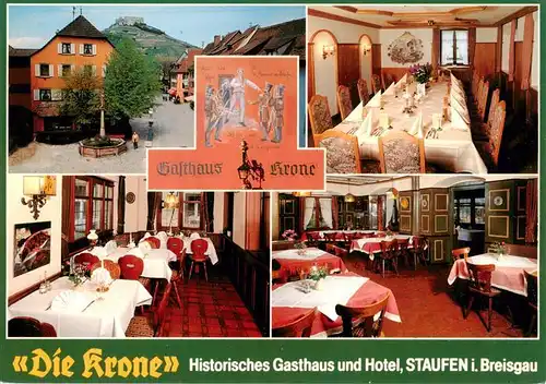 AK / Ansichtskarte 73934932 Staufen__Breisgau Gasthaus Krone Gastraeume