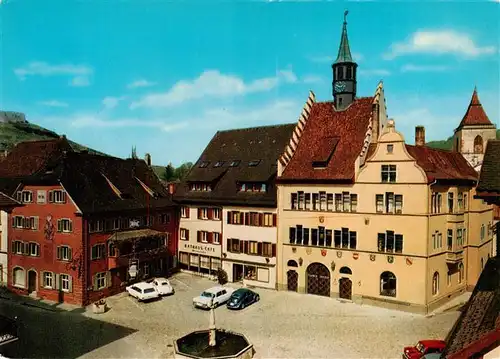 AK / Ansichtskarte  Staufen__Breisgau Marktplatz Rathaus