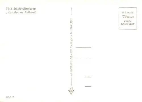 AK / Ansichtskarte  Staufen__Breisgau Marktplatz Rathaus
