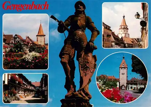 AK / Ansichtskarte 73934953 Gengenbach Obertor Niggelturm Kinzigtor Engelgasse Statue