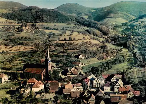 AK / Ansichtskarte 73934972 Oberharmersbach Fliegeraufnahme mit Kirche