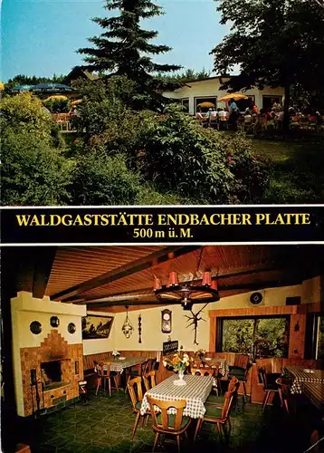 AK / Ansichtskarte  Bad_Endbach Waldgaststaette Endbacher Platte Gastraum