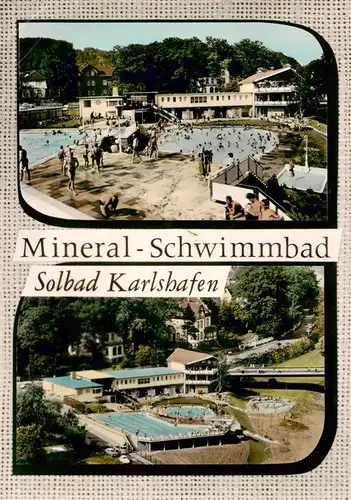 AK / Ansichtskarte  Bad_Karlshafen Mineral Schwimmbad