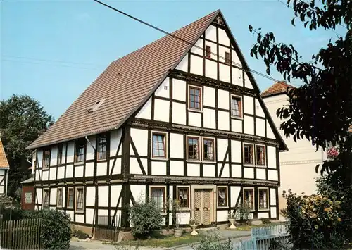 AK / Ansichtskarte  Oedelsheim_Oberweser Pension Haus Herwig Fachwerkhaus