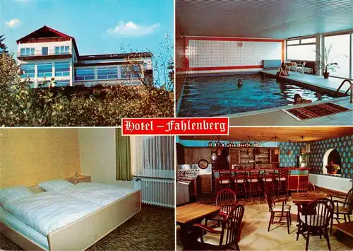 AK / Ansichtskarte  Helmarshausen Hotel Fahlenberg Fremdenzimmer Restaurant Hallenbad