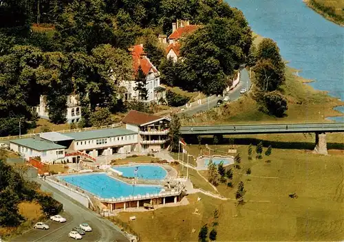 AK / Ansichtskarte  Bad_Karlshafen Mineral-Schwimmbad Freibad