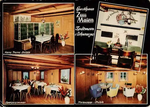 AK / Ansichtskarte 73935145 Todtmoos Gasthaus Zum Maien Hans Thoma Stueble Speisezimmer Maiensepp Stueble