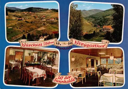 AK / Ansichtskarte 73935158 Buerchau Panorama Berggasthof Gastraeume