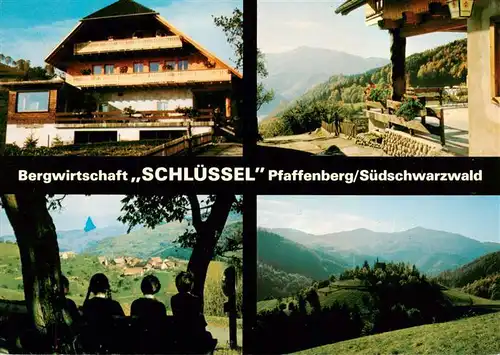 AK / Ansichtskarte  Pfaffenberg_Zell_im_Wiesental Bergwirtschaft Schluessel Terrasse Panorama