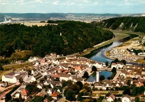 AK / Ansichtskarte  Bad_Karlshafen Weserpartie Fliegeraufnahme