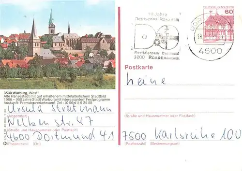 AK / Ansichtskarte 73935202 Warburg_Westfalen Mittelalterliches Stadtbild