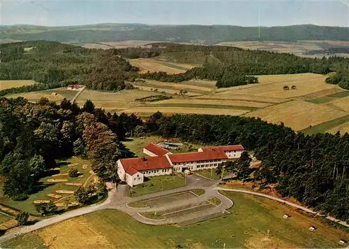 AK / Ansichtskarte 73935229 Gladenbach Fliegeraufnahme Dt Postgewerkschaft Erholungsheim Haus Blankenstein