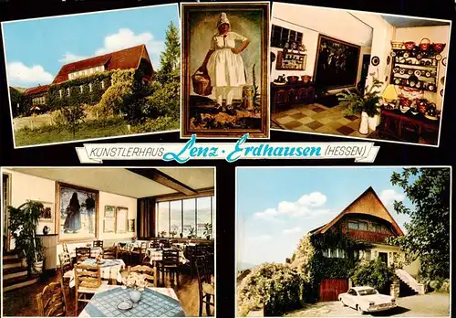 AK / Ansichtskarte 73935238 Erdhausen__Gladenbach_Hessen Kuenstlerhaus Lenz Gastraeume Teilansichten