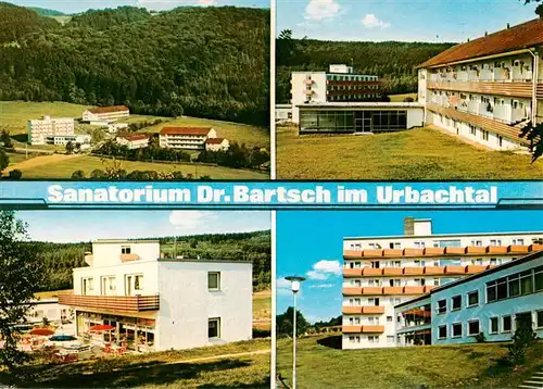 AK / Ansichtskarte  Neukirchen_Knuellgebirge Waldsanatorium Urbachtal und Klinik Dr Bartsch KG Fliegeraufnahme