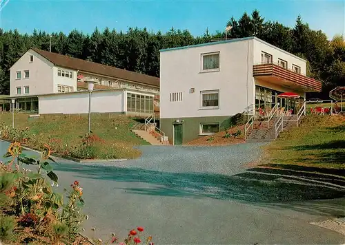 AK / Ansichtskarte  Neukirchen_Knuellgebirge Waldsanatorium Urbachtal und Klinik Dr Bartsch KG Cafe Hallenbad