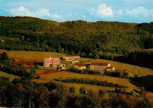 AK / Ansichtskarte  Neukirchen_Knuellgebirge Waldsanatorium Urbachtal und Klinik Dr Bartsch KG Fliegeraufnahme