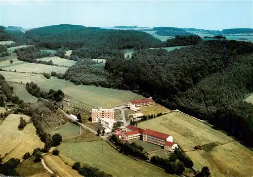 AK / Ansichtskarte  Neukirchen_Knuellgebirge Waldsanatorium Urbachtal und Klinik Dr Bartsch KG Fliegeraufnahme