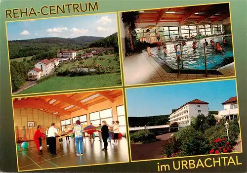 AK / Ansichtskarte  Neukirchen_Knuellgebirge Rehacentrum Urbachtal und Klinik Dr Bartsch KG Fliegeraufnahme Hallenbad Gymnastikhalle Park