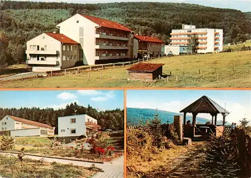 AK / Ansichtskarte 73935276 Neukirchen_Knuellgebirge Waldsanatorium Urbachtal und Klinik Dr Bartsch KG Pavillon