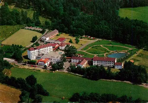 AK / Ansichtskarte  Neukirchen_Knuellgebirge Waldsanatorium Urbachtal und Klinik Dr Bartsch KG Fliegeraufnahme
