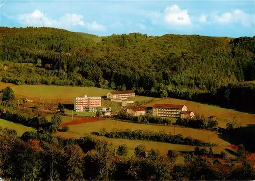 AK / Ansichtskarte  Neukirchen_Knuellgebirge Waldsanatorium Urbachtal und Klinik Dr Bartsch KG Fliegeraufnahme