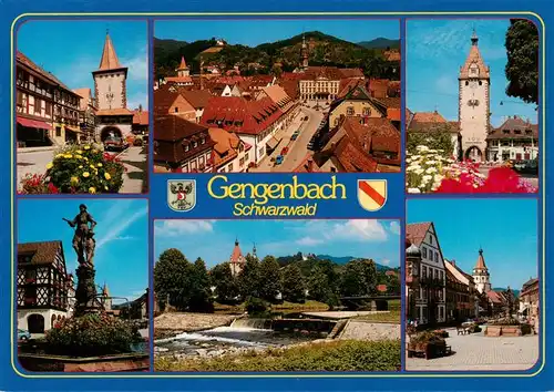 AK / Ansichtskarte 73935323 Gengenbach Obertor Panorama Kinzigtor Marktbrunnen Stauwehr Marktplatz