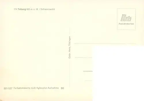 AK / Ansichtskarte  Triberg Fliegeraufnahme