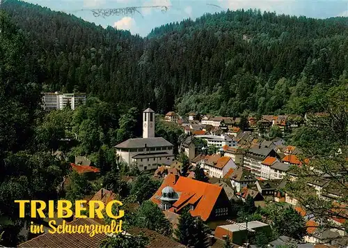 AK / Ansichtskarte  Triberg Panorama mit Kirche