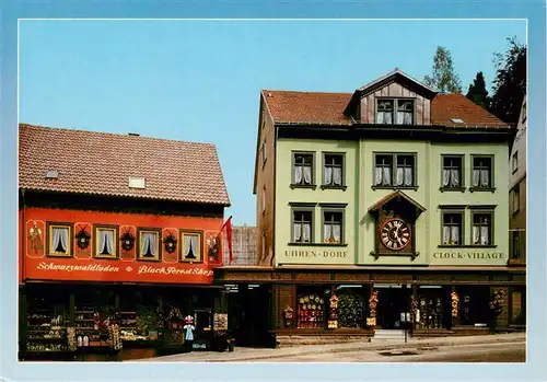 AK / Ansichtskarte 73935392 Triberg Schwarzwaldladen Uhren Dorf Haus der 1000 Uhren